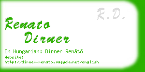 renato dirner business card